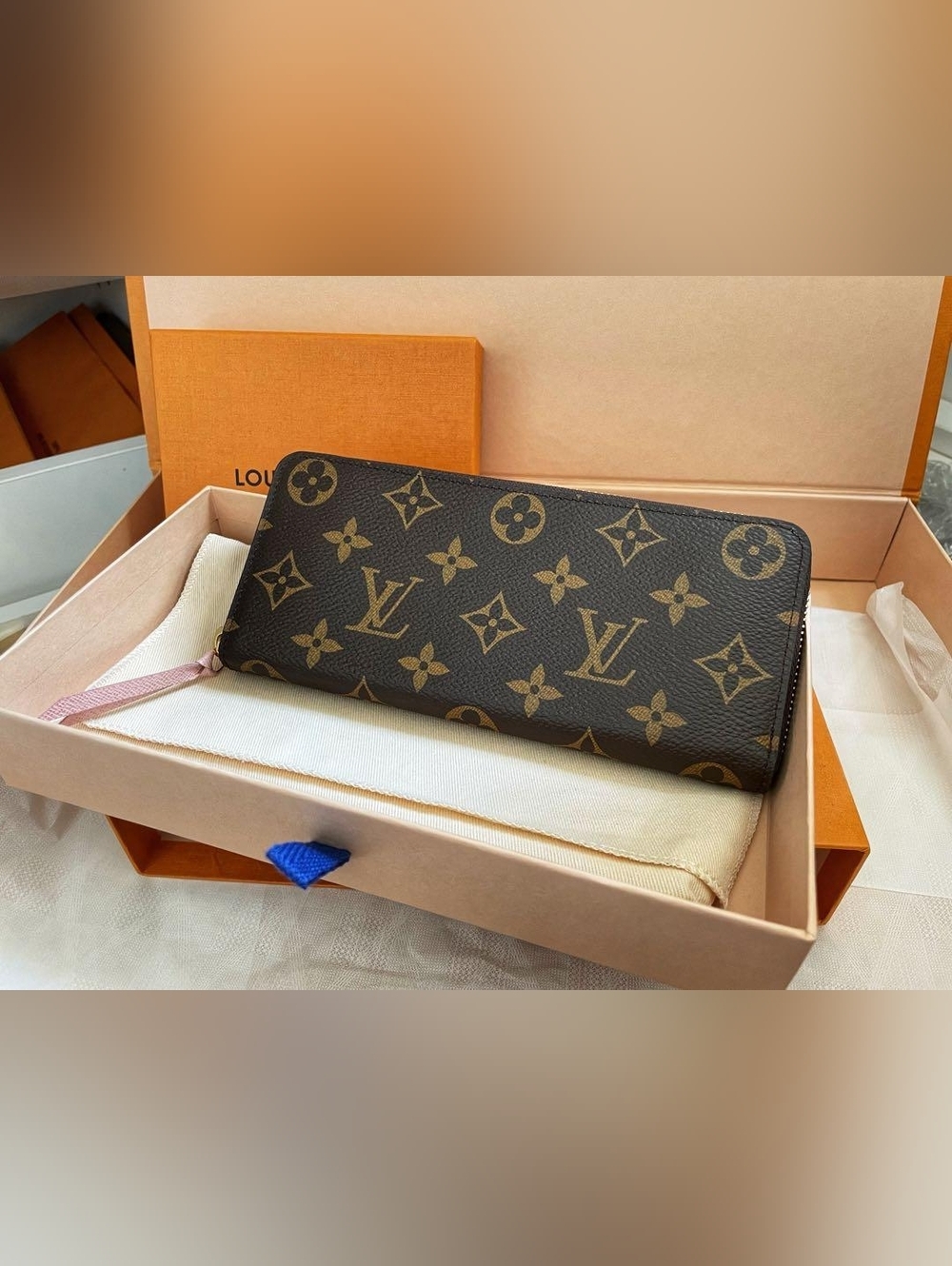 Louis Vuitton Clémence Zipper Wallet Rose Ballerine
